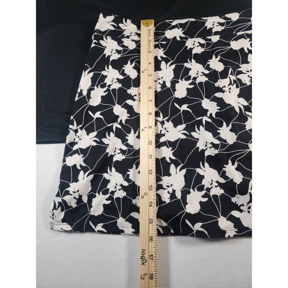 Tranquility by Colorado Clothing XL Skorts 2 PACK LOT Black Floral Athletic Golf - Picture 2 of 7